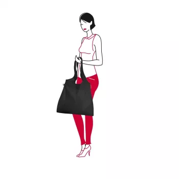 Bolsa de transporte Reisenthel mini maxi shopper L negra poliéster 22L