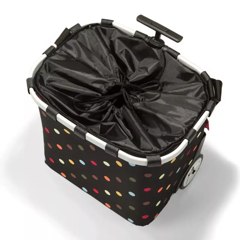 Bolsa tote Reisenthel Carrycruiser — 40 L, estructura de aluminio, poliéster, 420×320 mm, negro/multicolor