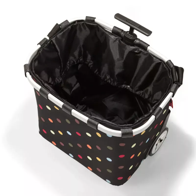 Bolsa tote Reisenthel Carrycruiser — 40 L, estructura de aluminio, poliéster, 420×320 mm, negro/multicolor