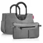 Cesta de la compra Reisenthel Loopshopper M gris poliéster 12L