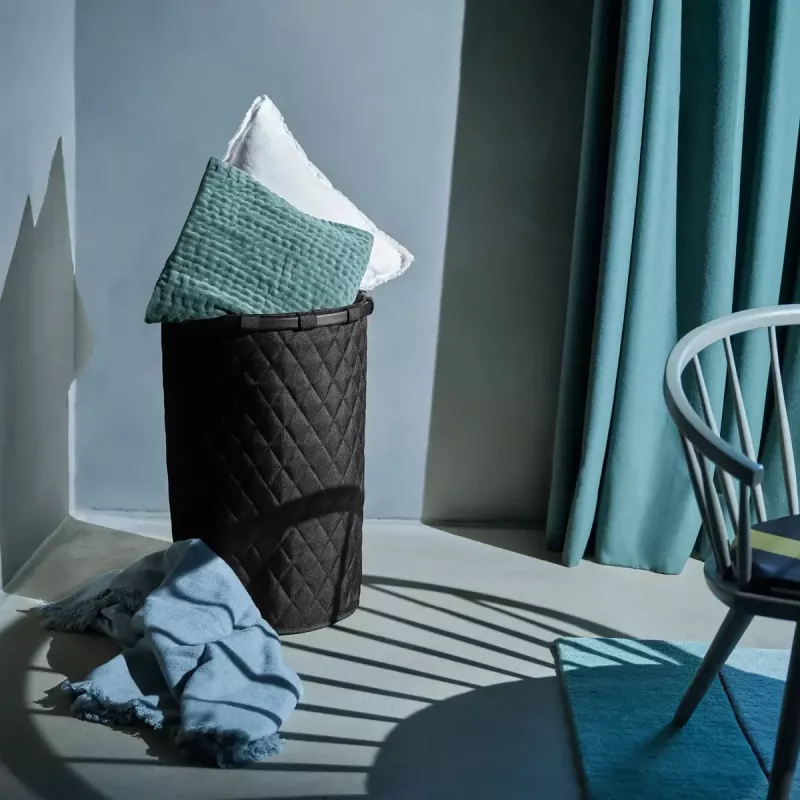 Cesta Reisenthel homebasket L negra aluminio poliéster 400x400x610mm