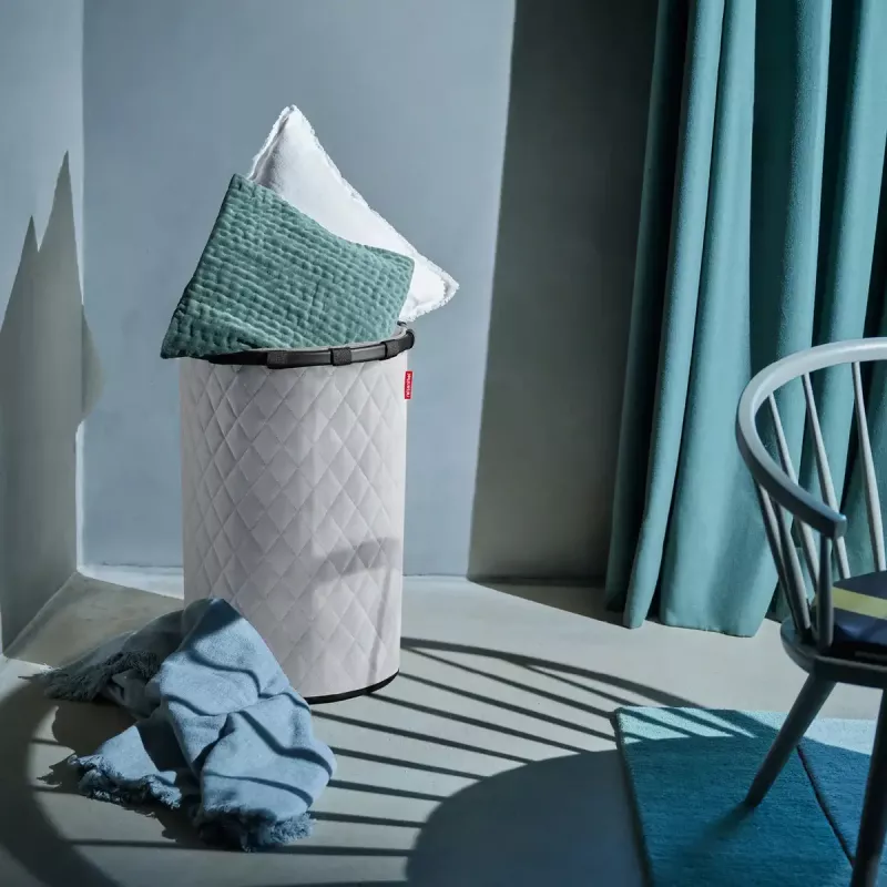 Cesta Reisenthel homebasket L gris aluminio poliéster 400x400x610 mm