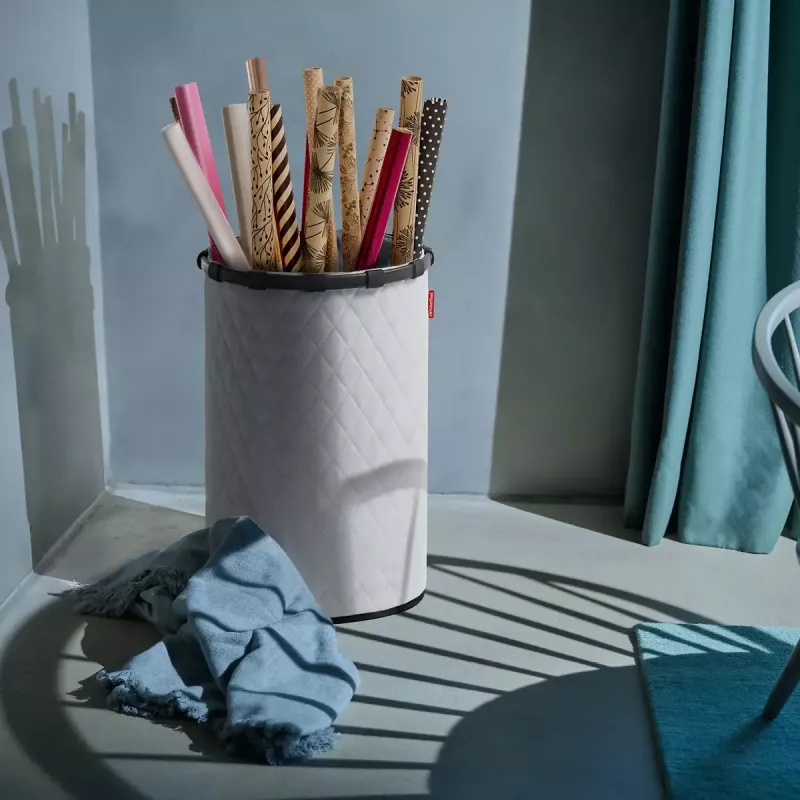 Cesta Reisenthel homebasket L gris aluminio poliéster 400x400x610 mm