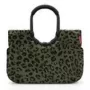 Bolsa tote Reisenthel loopshopper L — 25 L, 460×250 mm, estructura de aluminio, negro/marrón