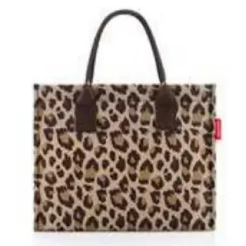 Bolsa tote Reisenthel daily shopper business — poliéster, 14 L, 420×170 mm, beige/marrón