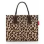 Bolsa tote Reisenthel daily shopper business — poliéster, 14 L, 420×170 mm, beige/marrón