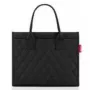 Bolsa tote Reisenthel daily shopper business — poliéster, 14 L, negro, cremallera