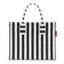 Bolsa tote Reisenthel Daily Shopper — negro/blanco, poliéster, 14 L, 420×170 mm