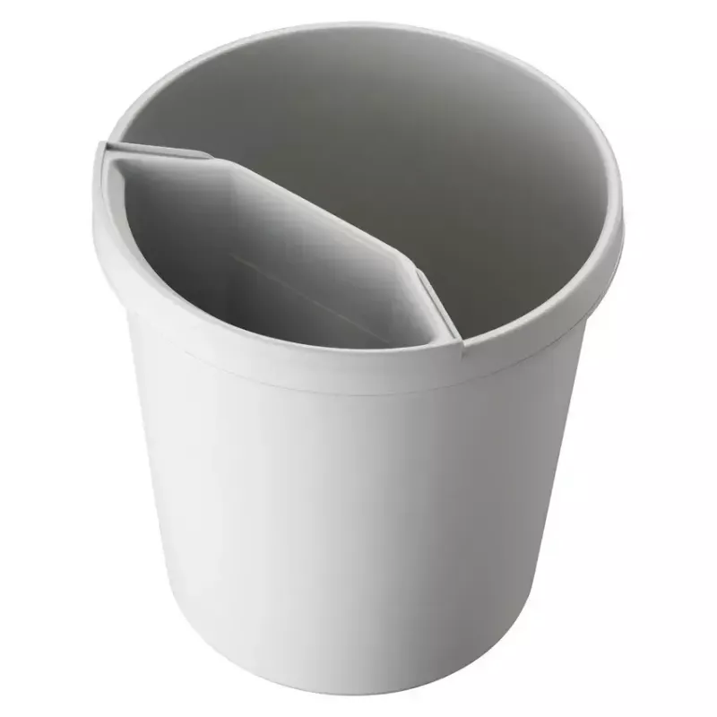 Papelera Helit H6105882 18 L redonda plástico gris