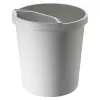 Papelera Helit H6105882 18 L redonda plástico gris