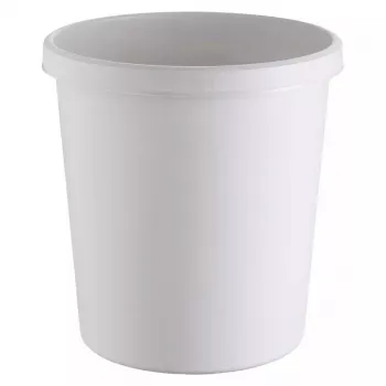 Papelera Helit H6105882 18 L redonda plástico gris