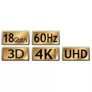 Cable HDMI MaxTrack C 215-3, 3 m, HDMI Type-A (macho–macho), HDMI 2.1, 18 Gbit/s, negro