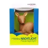 Luz nocturna para bebé ANSMANN 1800-0059 – LED, luz amarilla, pila AA ×3, 119×119×137 mm, marrón/verde