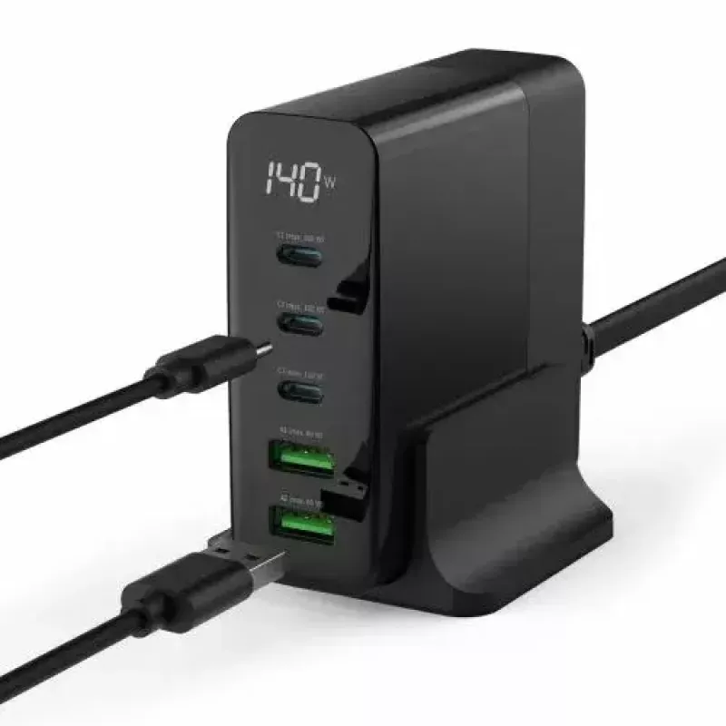 Cargador de interior Ansmann DC5140PD Universal negro carga rápida USB