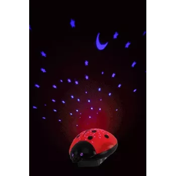 Luz nocturna Ansmann Starlight negra roja