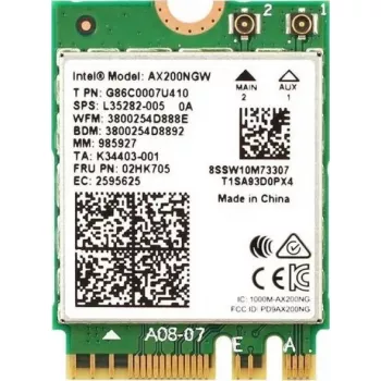 Adaptador de red INTEL Wireless‑6 AX201 M.2 2230 (CNVi) non‑vPro