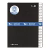 Separador Pagna 24321-04 negro A4