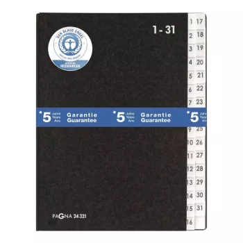 Separador Pagna 24321-04 negro A4