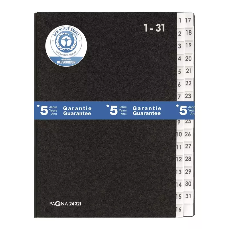 Separador Pagna 24321-04 negro A4