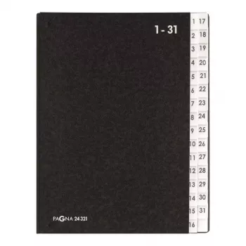 Separador Pagna 24321-04 negro A4