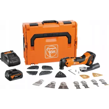 Multitool oscilante Fein AMM 500 PLUS, batería 4,0 Ah, 11.000–20.000 rpm