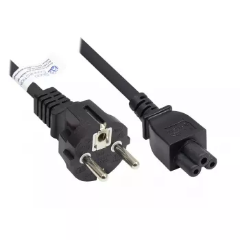 Good Connections P0005-S018 cable de alimentación, Schuko CEE 7/7 a C5, 1,8 m, negro