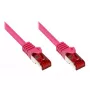 Cable de red Alcasa 30m Cat 6 S/FTP magenta