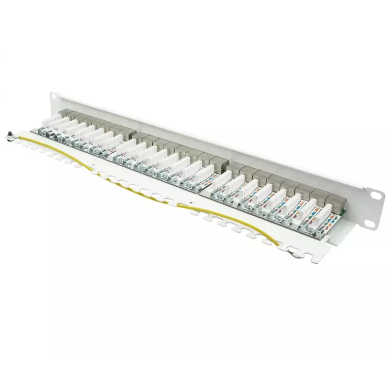 Panel de parcheo Alcasa GC-N0146 0,5HE 10 Gigabit Ethernet RJ-45 Cat6a