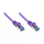 Cable de red Alcasa Cat6a RJ-45 3m violeta
