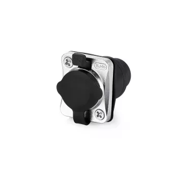 Conector hembra RJ45 Alcasa S6 IC06-R002 negro metálico hembra/hembra