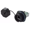 Conector de cable RJ45 Alcasa IC06-R102 negro cobre plástico gel de sílice