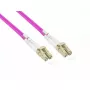 Cable de fibra óptica Alcasa LW-P8100LC4 100 m 2x LC violeta