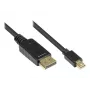 Cable DisplayPort Alcasa DP-MDP1 1 m Mini DisplayPort negro