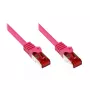 Cable de red Alcasa CAT6 S/FTP 25 m magenta