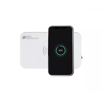 Cargador móvil Alcasa PCA-D005W universal blanco AC inalámbrico carga rápida