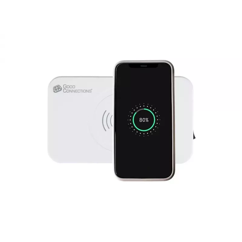 Cargador móvil Alcasa PCA-D005W universal blanco AC inalámbrico carga rápida