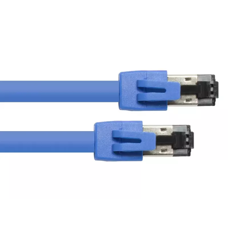Cable de red Alcasa 8080-100B 10 m Cat8.1 S/FTP azul