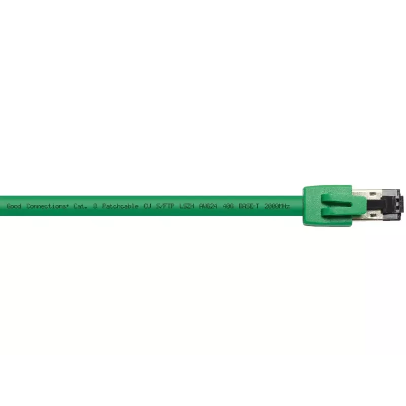 Cable de red Alcasa 8080-150G verde 15 m Cat8.1 S/FTP