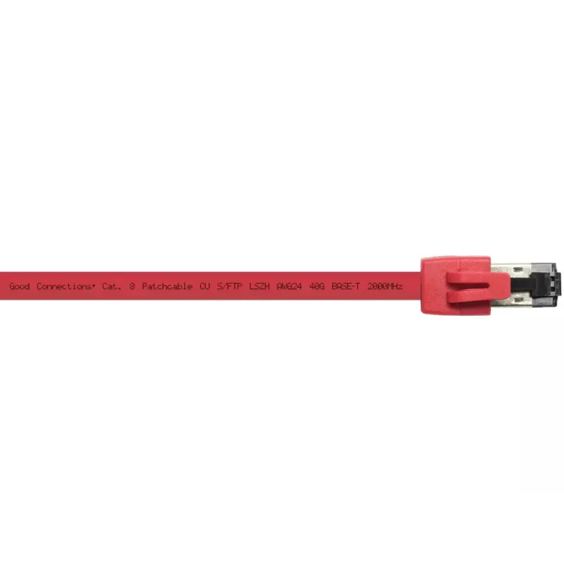 Cable de red Alcasa 8080-075R rojo 7,5 m Cat8.1 S/FTP