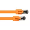 Cable de red Alcasa 8080-075O naranja 7,5 m Cat8.1 S/FTP