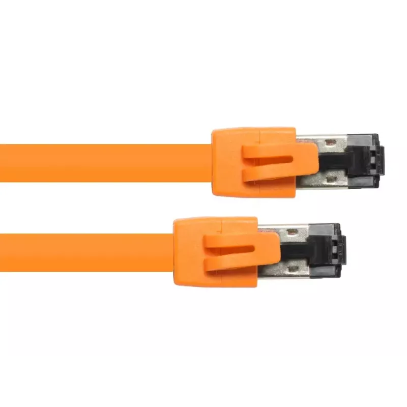 Cable de red Alcasa 8080-075O naranja 7,5 m Cat8.1 S/FTP