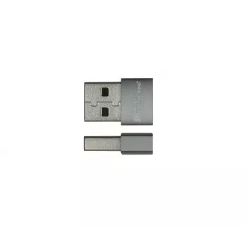 Adaptador USB Alcasa USB-AD203-5 USB-A a USB-C gris