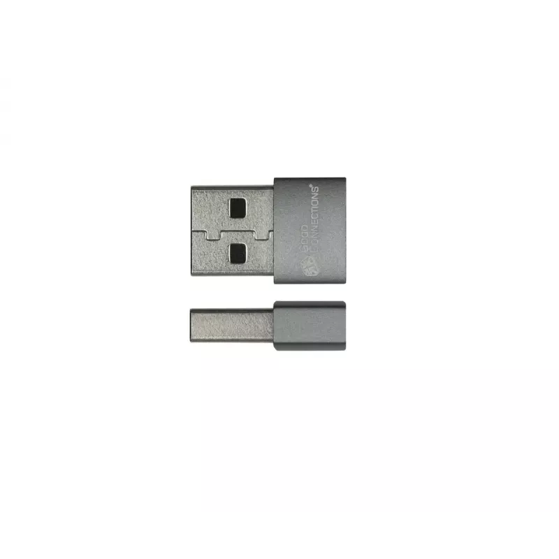 Adaptador USB Alcasa USB-AD203-5 USB-A a USB-C gris