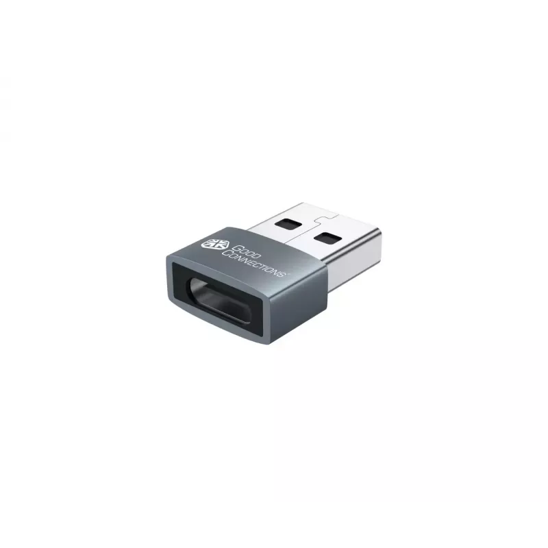 Adaptador USB Alcasa USB-AD203-5 USB-A a USB-C gris