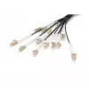 Cable breakout universal de fibra óptica preensamblado Digitus multimodo OM4 12 fibras LC/UPC 50 m