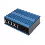 Conmutador de red PoE Digitus 4 puertos Fast Ethernet, industrial, no gestionado, 1 uplink SFP