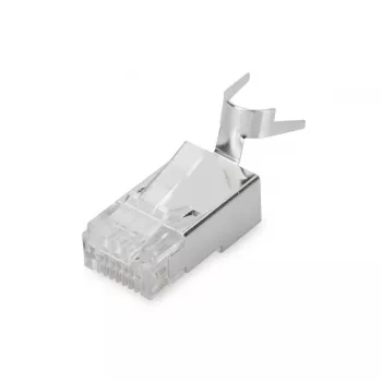 Conector modular Digitus CAT 6A para cable redondo, apantallado, 100 uds. conector RJ-45