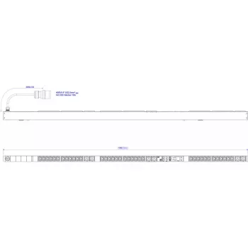 Unidad de distribución de corriente Bachmann BlueNet BN3500 400V AC 42 tomas