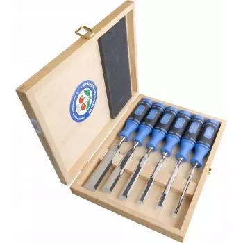 Juego de formones Kirschen 1108 HK 6 uds. en estuche de madera