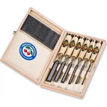 Juego de formones Kirschen 1101 HK — 6 uds., caja de madera